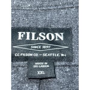 C.C. Filson Alaskan Guide Shirt Gray Button Flannel Men’s Large Outdoor Hiking